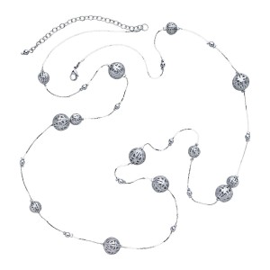 Silver Spheres Necklace