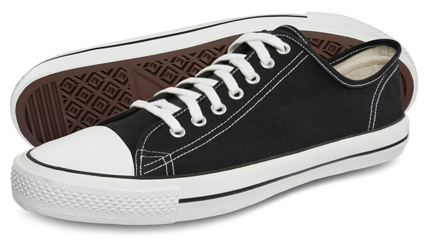 Ethlectic Black and White Low-Top Sneakers