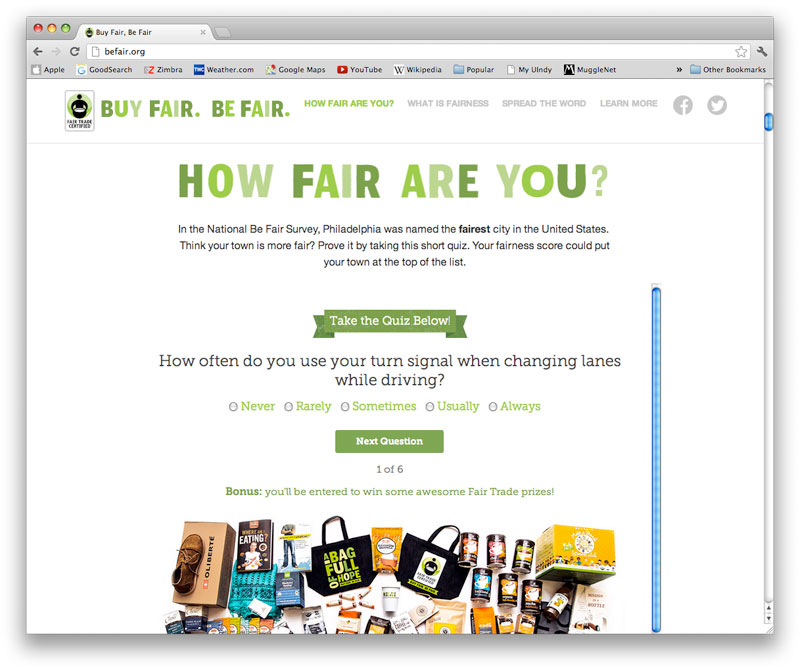 Be Fair website screenshot