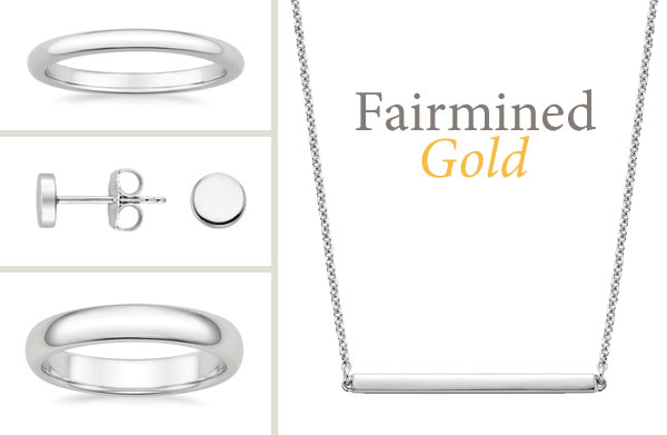 Fairmined gold jewelry from Brilliant Earth