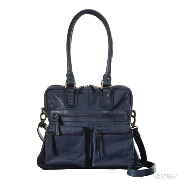 Fair trade cerulean leather purse from SERRV
