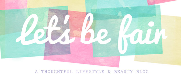 Let's Be Fair blog header