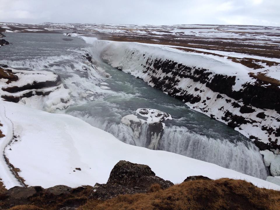 Gullfoss waterfall in Iceland