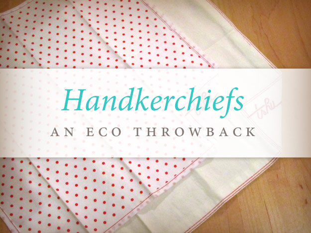 Handkerchiefs: An Eco Throwback over photo of two hankies