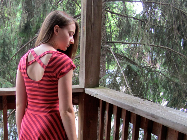 Back view of Karina Dress from Synergy Organic Clothing