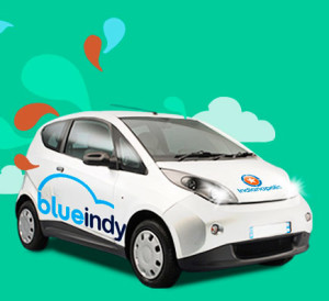 BlueIndy car