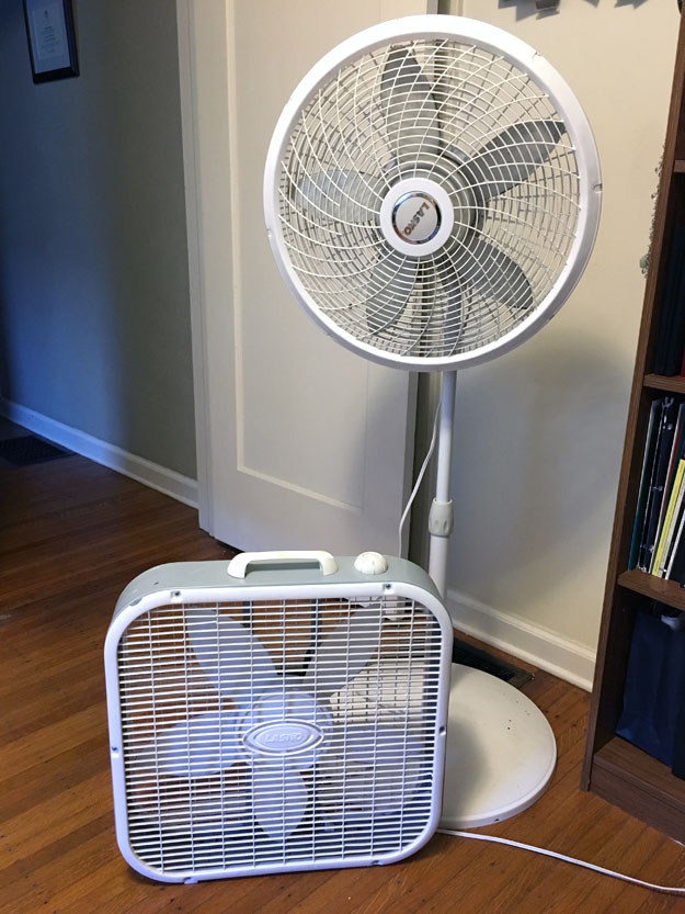 Box fan and stand fan